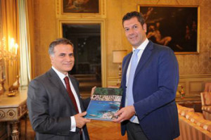 Ambasciatore d'Italia in Austria Giorgio Marrapodi e il Presidente Giuseppe Scopelliti