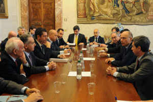 Scopelliti Vertice a Roma con il Premier Letta 