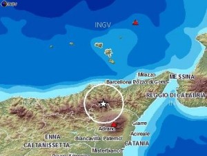 map terremoto