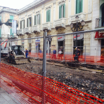 Lavori riqualificazione del Corso Garibaldi - Reggio Calabria
