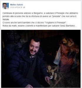 Matteo Salvini Presepe