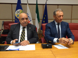 Presidente CONI Calabria Maurizio Condipodero e Vicepresidente Nazionale CONI Luciano Buonfiglio