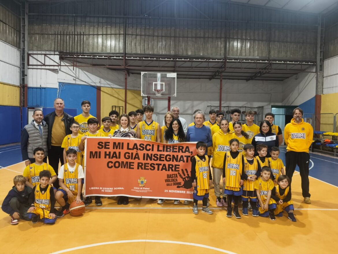 partita di basket a Palmi della FIP contro violenza sulle donne foto da comunicato stampa